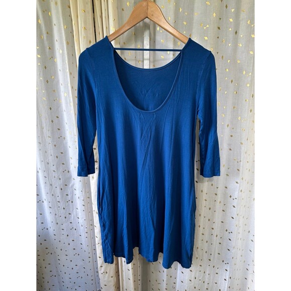 Ava Sky Custom Minnie Mouse Disney Stretch Tunic Quarter Sleeves Pockets Dress M - Picture 6 of 7